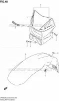 HEADLIGHT BOWL for Suzuki DR 650 2012