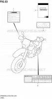 LABEL (DR650SEL2 E03) for Suzuki DR 650 2012