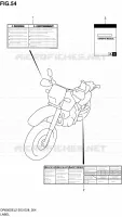 LABEL (DR650SEL2 E28) for Suzuki DR 650 2012