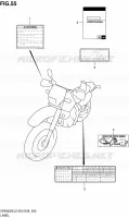 LABEL (DR650SEL2 E33) for Suzuki DR 650 2012