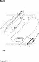 REAR FAIRING for Suzuki DR 650 2012