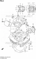 CYLINDER HEAD for Suzuki DR 650 2014