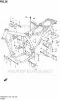 FRAME (DR650SEL4 E03) for Suzuki DR 650 2014