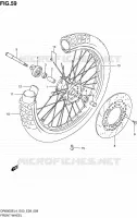 FRONT WHEEL for Suzuki DR 650 2014