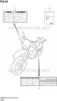 LABEL (DR650SEL4 E28) for Suzuki DR 650 2014