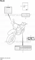 LABEL (DR650SEL4 E33) for Suzuki DR 650 2014