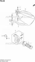 RIGHT HANDGRIPS   LEVERS  for Suzuki DR 650 2014