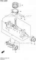 CRANKSHAFT for Suzuki DR 650 2015