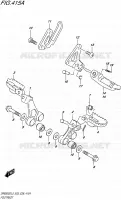 FOOTREST for Suzuki DR 650 2015