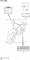 LABEL (DR650SEL5 E03) for Suzuki DR 650 2015