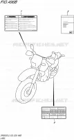 LABEL (DR650SEL5 E28) for Suzuki DR 650 2015