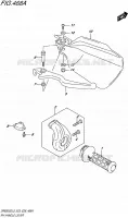 RIGHT HANDGRIPS   LEVERS  for Suzuki DR 650 2015