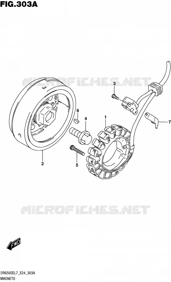 IGNITION Suzuki MOTO 650 DR 2017  DR650SE L7 (E24)