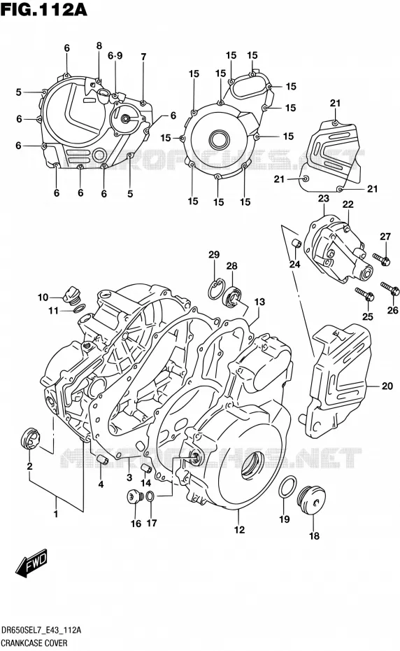 CASING Suzuki MOTO 650 DR 2017  DR650SE L7 (E43)