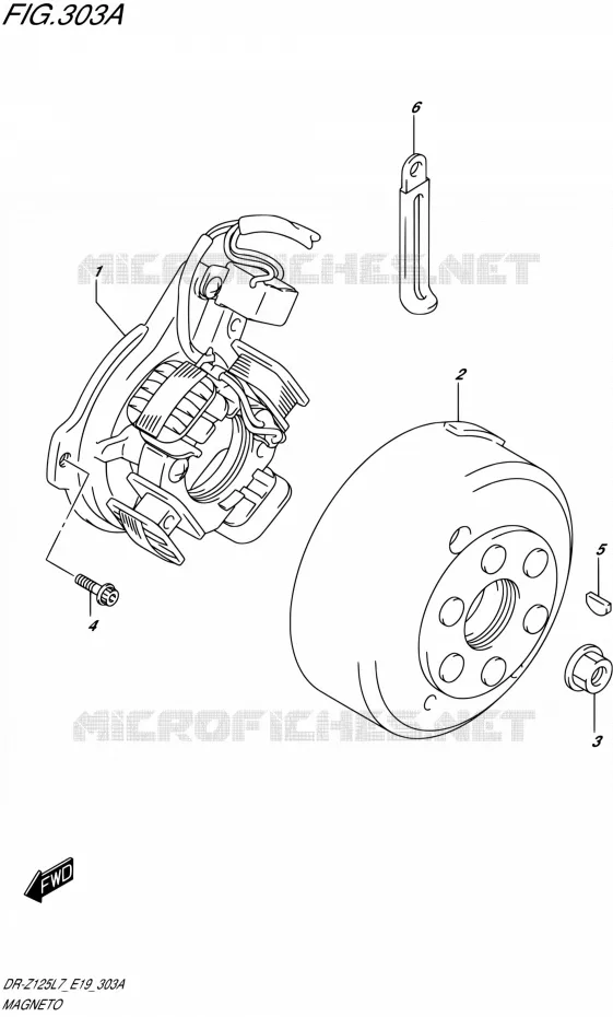 IGNITION Suzuki MOTO 125 DR-Z 2017  DR-Z125 L7 (E19)
