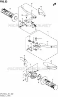 HANDGRIPS   LEVERS  (DR Z125L3 E19) for Suzuki DR-Z 125 2013