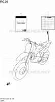 LABEL for Suzuki DR-Z 125 2013
