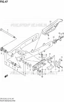 SWINGARM (DR Z125LL3_E19) for Suzuki DR-Z 125 2013
