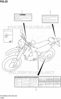 LABEL (DR Z400SL2 E03) for Suzuki DR-Z 400 2012