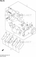 REAR CALIPER for Suzuki DR-Z 400 2012