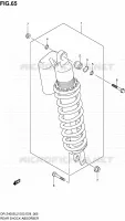 REAR SHOCK ABSORBER (DR Z400SL2 E03) for Suzuki DR-Z 400 2012