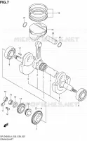 CRANKSHAFT for Suzuki DR-Z 400 2014