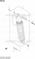 REAR SHOCK ABSORBER (DR Z400SL4 E28) for Suzuki DR-Z 400 2014