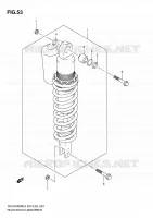 REAR SHOCK ABSORBER for Suzuki DR-Z 400 2010