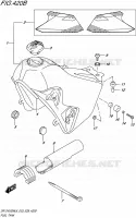 FUEL TANK (DR Z400SML6 E28) for Suzuki DR-Z 400 2016