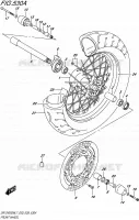 FRONT WHEEL for Suzuki DR-ZSM 400 2017