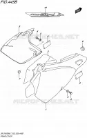 REAR FAIRING (DR Z400SML7 E28) for Suzuki DR-ZSM 400 2017