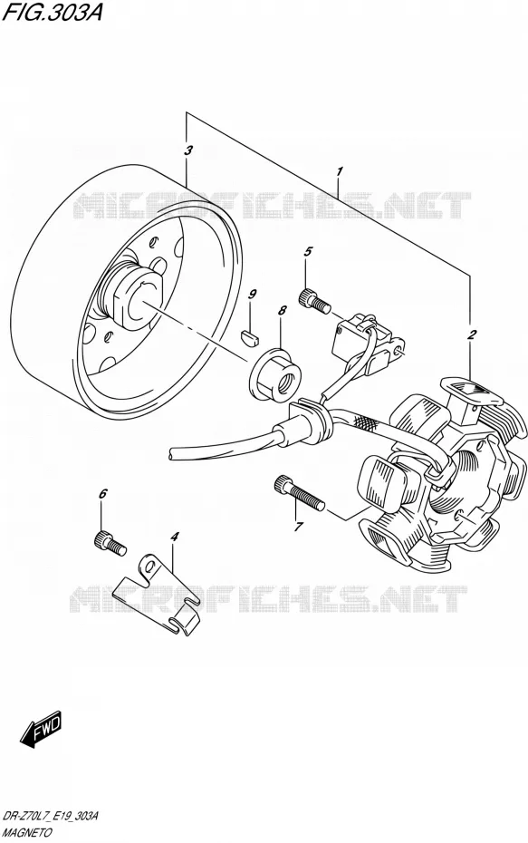 IGNITION Suzuki MOTO 70 DR-Z 2017  DR-Z70 L7 (E19)
