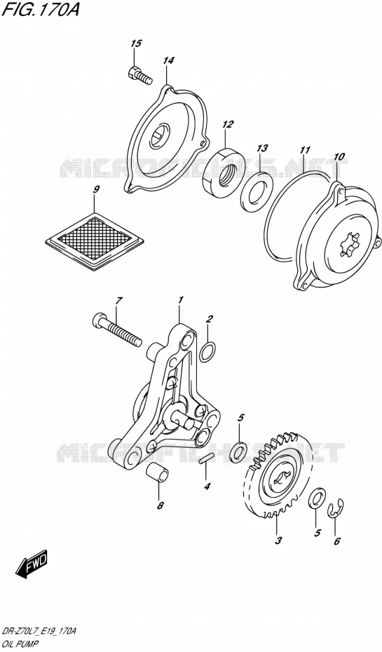 OIL PUMP Suzuki MOTO 70 DR-Z 2017  DR-Z70 L7 (E19)