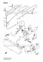 RADIATOR HOSE for Suzuki BANDIT-S 1250 2010