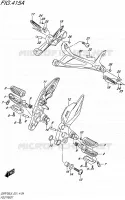 FOOTREST for Suzuki GSR 750 2015
