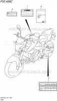 LABEL (GSR750AL5 E21) for Suzuki GSR 750 2015