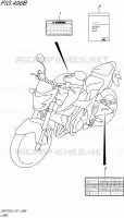 LABEL (GSR750UEL5 E21) for Suzuki GSR 750 2015