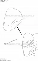 METER VISOR SET (OPTIONAL) for Suzuki GSR 750 2015
