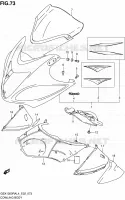 FAIRING   LABELS for Suzuki HAYABUSA 1300 2014
