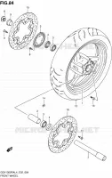 FRONT WHEEL for Suzuki HAYABUSA 1300 2014