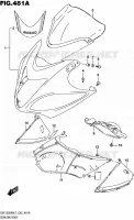 FAIRING   LABELS (GSX1300RAL7 E02) for Suzuki HAYABUSA 1300 2017
