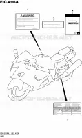 LABEL (GSX1300RAL7 E02) for Suzuki HAYABUSA 1300 2017