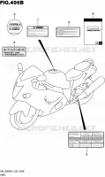 LABEL (GSX1300RAL7 E19) for Suzuki HAYABUSA 1300 2017