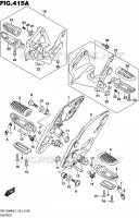FOOTREST for Suzuki HAYABUSA 1300 2017