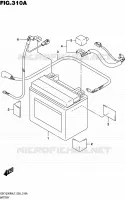 BATTERY for Suzuki HAYABUSA 1300 2017