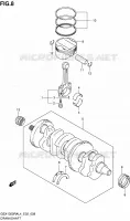 CRANKSHAFT for Suzuki HAYABUSA 1300 2014