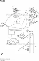 FUEL TANK (GSX1300RAL4 E19) for Suzuki HAYABUSA 1300 2014