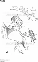 RADIATOR (GSX1300RAL4 E02) for Suzuki HAYABUSA 1300 2014