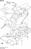 REAR FENDER (GSX1300RAL4 E02) for Suzuki HAYABUSA 1300 2014