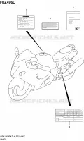 LABEL (GSX1300RAZUFL4 E19) for Suzuki HAYABUSA 1300 2014